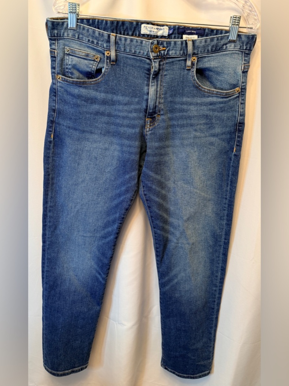 Peter Manning Men’s 33x28 Medium Wash Blue Denim Johnny Jeans Standard Fit